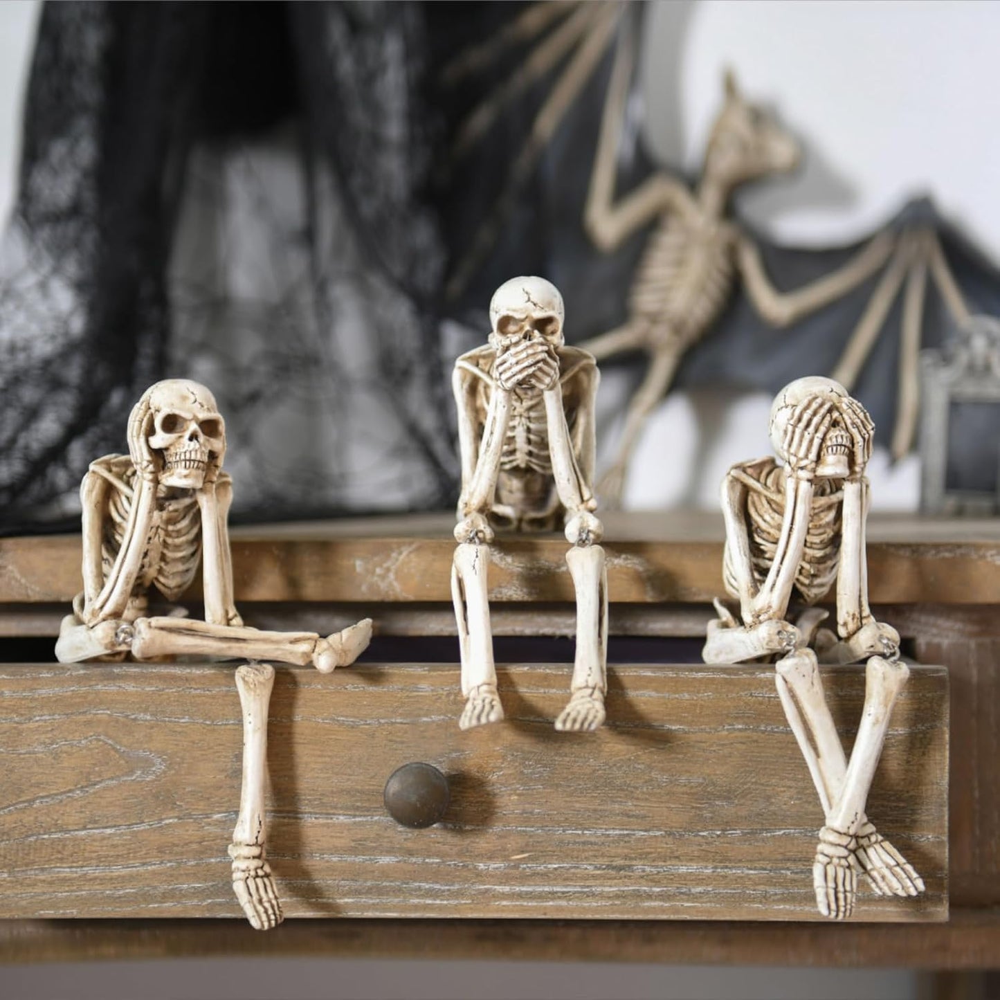 🔥Last 3 hours — 60% off🔥Halloween Decorations, Skeleton Statue Set