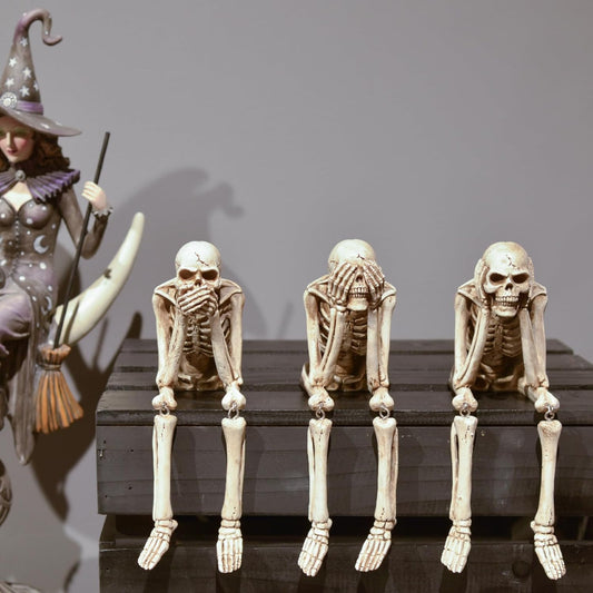 🔥Last 3 hours — 60% off🔥Halloween Decorations, Skeleton Statue Set