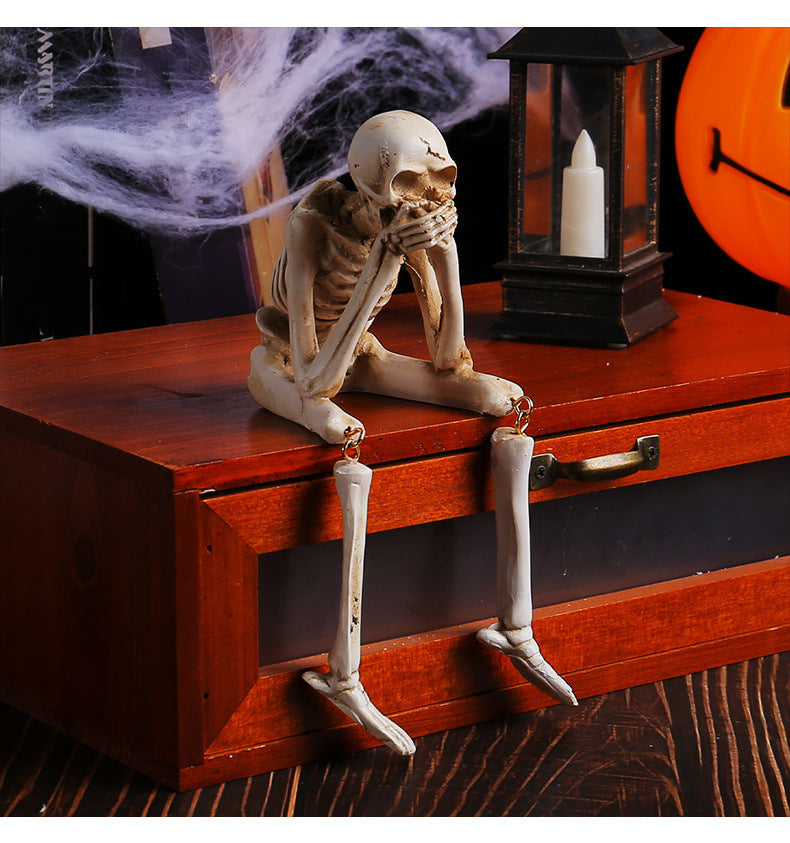 🔥Last 3 hours — 60% off🔥Halloween Decorations, Skeleton Statue Set