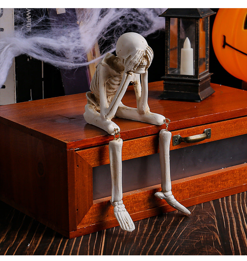 🔥Last 3 hours — 60% off🔥Halloween Decorations, Skeleton Statue Set